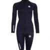 Two Bare Feet Womens Silicone Print Series 2.5mm Wetsuit Jacket & Shorts Set (Black) -Glider Wetsuit Store 1 30 2