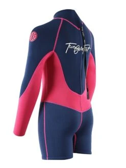 Two Bare Feet Squadron 3/2mm Short Leg Spring Junior Wetsuit (Blue/Fuchsia) -Glider Wetsuit Store 1c8a1397 1