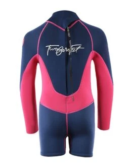 Two Bare Feet Squadron 3/2mm Short Leg Spring Junior Wetsuit (Blue/Fuchsia) -Glider Wetsuit Store 1c8a1398 1