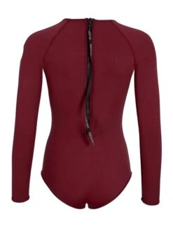 Two Bare Feet Arabella 2mm Superstretch Neoprene Womens Suit (Burgundy) -Glider Wetsuit Store arabella burgundy 5