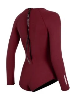 Two Bare Feet Arabella 2mm Superstretch Neoprene Womens Suit (Burgundy) -Glider Wetsuit Store arabella burgundy 6