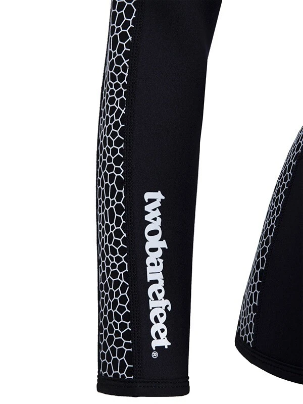 Two Bare Feet Womens Silicone Print Series Full Zip 2.5mm Wetsuit Jacket (Black/White) 12 Two Bare Feet Womens Silicone Print Series Full Zip 2.5mm Wetsuit Jacket (Black/White) - Image 10