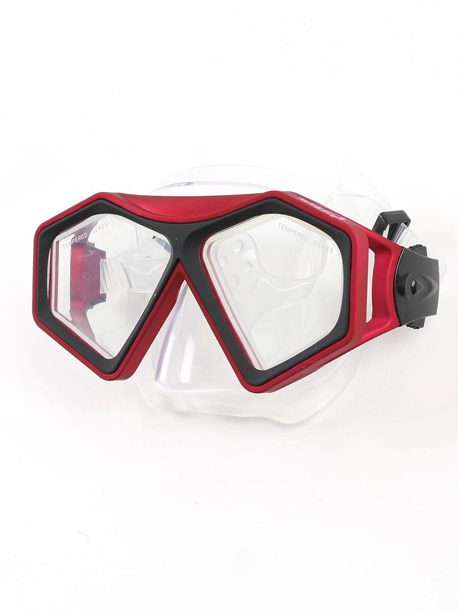 DiveSport Silicone Mask (Red / Clear) 4 DiveSport Silicone Mask (Red / Clear) - Image 2
