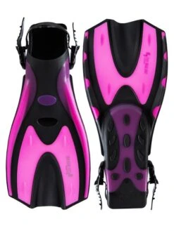 Two Bare Feet Adult Silicone Mask, Snorkel & F70 Fins 3 Piece Set 1 (Pink) -Glider Wetsuit Store f70 pink 4 6