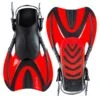 DiveSport Swim Diving Fins (F99 Red) -Glider Wetsuit Store f99 red 4