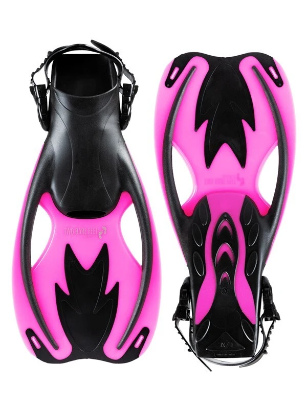 Two Bare Feet Childrens Diving Fins (F89 Pink) 3 Two Bare Feet Childrens Diving Fins (F89 Pink)