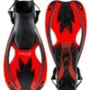 Two Bare Feet Childrens Diving Fins (F89 Red) 1 Two Bare Feet Childrens Diving Fins (F89 Red) -Glider Wetsuit Store fins 89 red 4