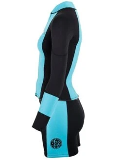 Two Bare Feet Harmony 3mm Jacket & Shorts Set (Black/Mint) -Glider Wetsuit Store harmony jacket and shorts set black mint 3
