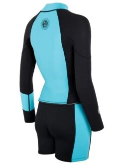 Two Bare Feet Harmony 3mm Jacket & Shorts Set (Black/Mint) -Glider Wetsuit Store harmony jacket and shorts set black mint 6