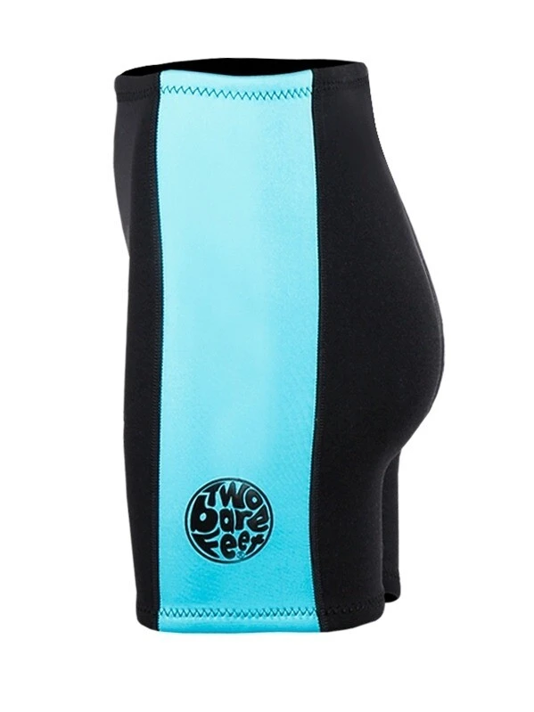 Two Bare Feet Womens Harmony 3mm Wetsuit Shorts (Black/Mint) 5 Two Bare Feet Womens Harmony 3mm Wetsuit Shorts (Black/Mint) - Image 3