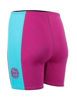 Two Bare Feet Womens Harmony 3mm Wetsuit Shorts (Raspberry / Aqua) -Glider Wetsuit Store harmony shorts raspberry mint 4