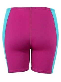 Two Bare Feet Womens Harmony 3mm Wetsuit Shorts (Raspberry / Aqua) -Glider Wetsuit Store harmony shorts raspberry mint 5