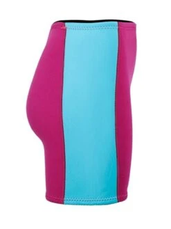 Two Bare Feet Womens Harmony 3mm Wetsuit Shorts (Raspberry / Aqua) -Glider Wetsuit Store harmony shorts raspberry mint 7