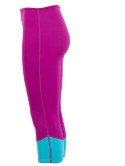 Two Bare Feet Womens Harmony 3mm Capri Wetsuit Pants (Raspberry / Aqua) -Glider Wetsuit Store harmony capri pants mint raspberry 3