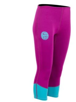 Two Bare Feet Womens Harmony 3mm Capri Wetsuit Pants (Raspberry / Aqua) -Glider Wetsuit Store harmony capri pants mint raspberry 8