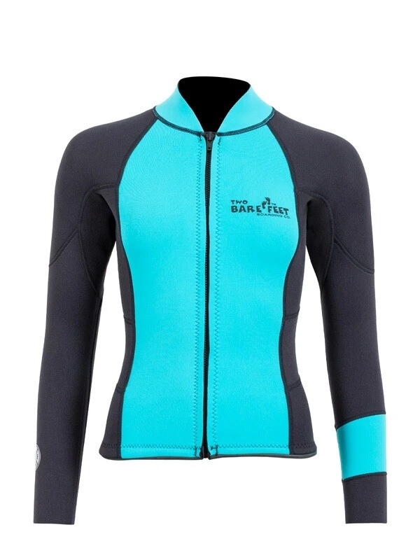 Two Bare Feet Womens Harmony 3mm Long Sleeve Wetsuit Jacket (Mint / Black) 3 Two Bare Feet Womens Harmony 3mm Long Sleeve Wetsuit Jacket (Mint / Black)