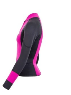 Two Bare Feet Womens Harmony 3mm Long Sleeve Wetsuit Jacket (Raspberry / Black) -Glider Wetsuit Store harmony jacket raspberry 3 1