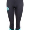 Two Bare Feet Womens Harmony 3mm Capri Wetsuit Pants (Black / Mint) -Glider Wetsuit Store harmony pants black aqua 1