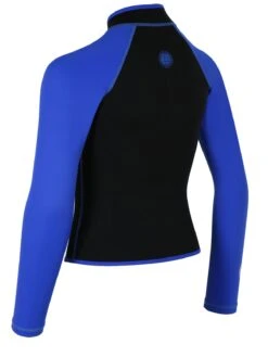 Two Bare Feet Mens Heritage Pursuit 3mm Wetsuit Jacket (Blue / Black) -Glider Wetsuit Store junior heritage pursuit wetsuit jacked blue.black 4