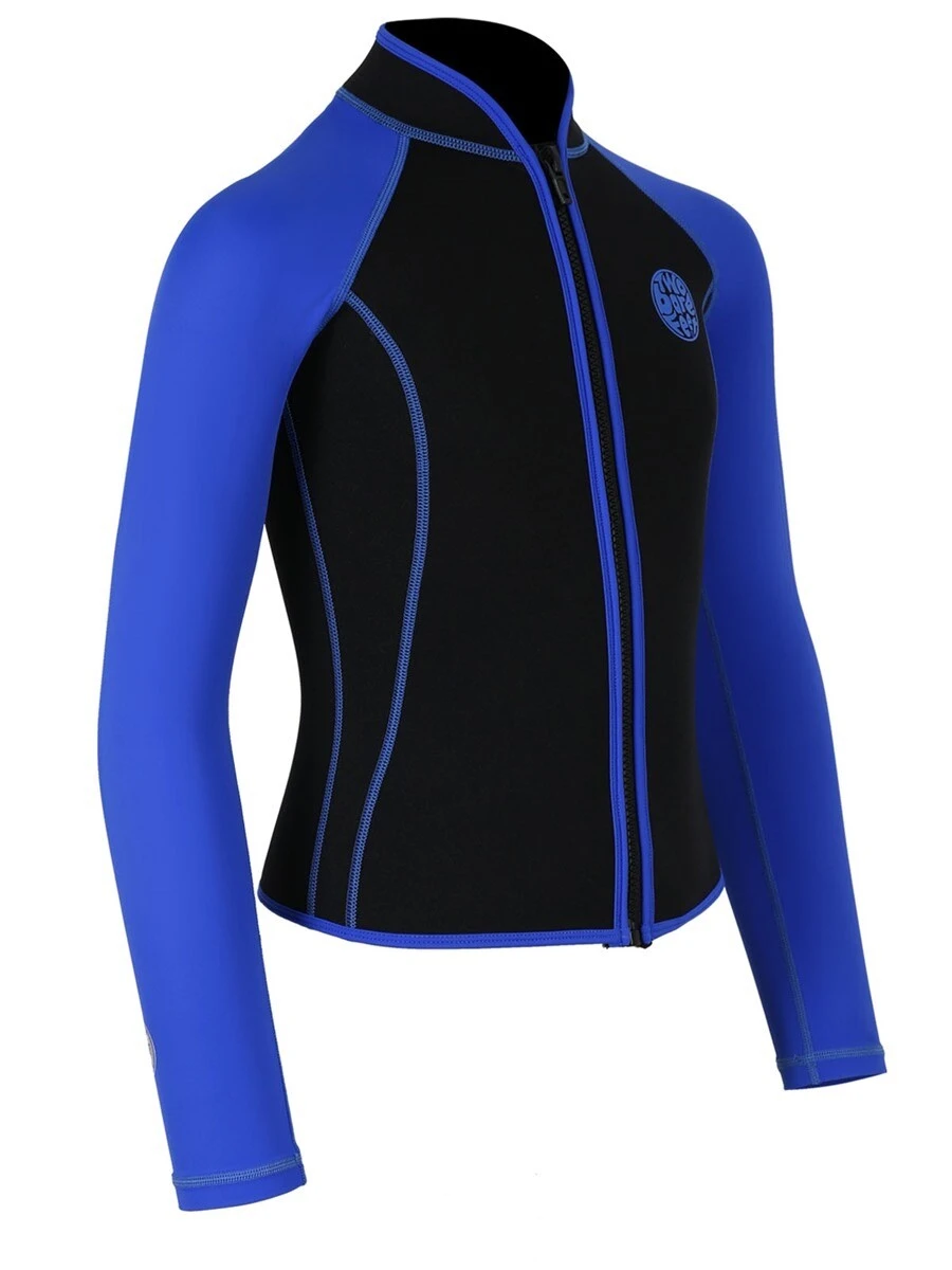 Two Bare Feet Mens Heritage Pursuit 3mm Wetsuit Jacket (Blue / Black) - Image 8