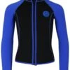Two Bare Feet Mens Heritage Pursuit 3mm Wetsuit Jacket (Blue / Black) 2 Two Bare Feet Mens Heritage Pursuit 3mm Wetsuit Jacket (Blue / Black) -Glider Wetsuit Store junior heritage pursuit wetsuit jacked blue.black front 1