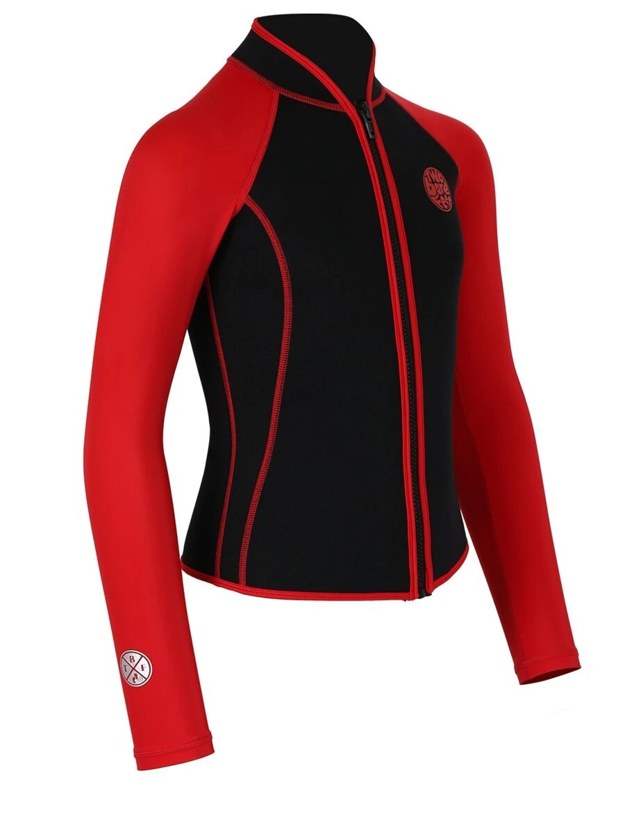 Two Bare Feet Mens Heritage Pursuit 3mm Wetsuit Jacket (Red / Black) 10 Two Bare Feet Mens Heritage Pursuit 3mm Wetsuit Jacket (Red / Black) - Image 8