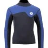 Two Bare Feet Junior Aspect 2.5mm Back Zip Jacket (Black/Blue) -Glider Wetsuit Store kids aspect back zip jacket black blue denim 1