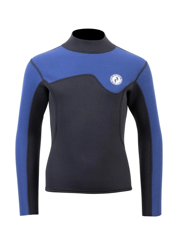 Two Bare Feet Junior Aspect 2.5mm Back Zip Jacket (Black/Blue) 3 Two Bare Feet Junior Aspect 2.5mm Back Zip Jacket (Black/Blue)