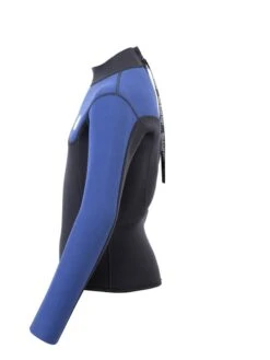 Two Bare Feet Junior Aspect 2.5mm Back Zip Jacket (Black/Blue) 12 Two Bare Feet Junior Aspect 2.5mm Back Zip Jacket (Black/Blue) -Glider Wetsuit Store kids aspect back zip jacket black blue denim 3