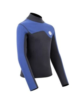 Two Bare Feet Junior Aspect 2.5mm Back Zip Jacket (Black/Blue) 17 Two Bare Feet Junior Aspect 2.5mm Back Zip Jacket (Black/Blue) -Glider Wetsuit Store kids aspect back zip jacket black blue denim 8