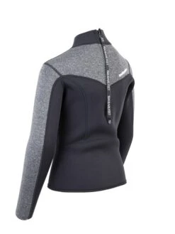 Two Bare Feet Junior Aspect 2.5mm Back Zip Jacket (Black/Grey) -Glider Wetsuit Store kids aspect back zip jacket black delta 4