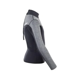 Two Bare Feet Junior Aspect 2.5mm Back Zip Jacket (Black/Grey) -Glider Wetsuit Store kids aspect back zip jacket black delta 7