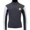Two Bare Feet Junior Aspect 2.5mm Back Zip Jacket (Black/Grey/Grey) 1 Two Bare Feet Junior Aspect 2.5mm Back Zip Jacket (Black/Grey/Grey) -Glider Wetsuit Store kids aspect back zip jacket black grey grey 1