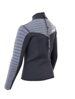 Two Bare Feet Junior Aspect 2.5mm Back Zip Jacket (Black/Grey Stripe) -Glider Wetsuit Store kids aspect back zip jacket black grey stripe 4