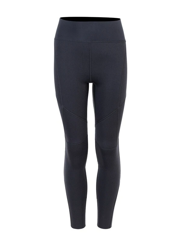 Two Bare Feet Junior Aspect 2.5mm Back Zip Jacket & Pants Set (Black/Grey Stripes) - Image 7