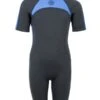 Two Bare Feet Flare 2.5mm Junior Superstretch Shorty Wetsuit (Blue) 2 Two Bare Feet Flare 2.5mm Junior Superstretch Shorty Wetsuit (Blue) -Glider Wetsuit Store kids flare shorty blue 1