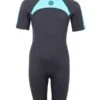 Two Bare Feet Flare 2.5mm Junior Shorty Superstretch Wetsuit (Mint) -Glider Wetsuit Store kids flare shorty mint 1