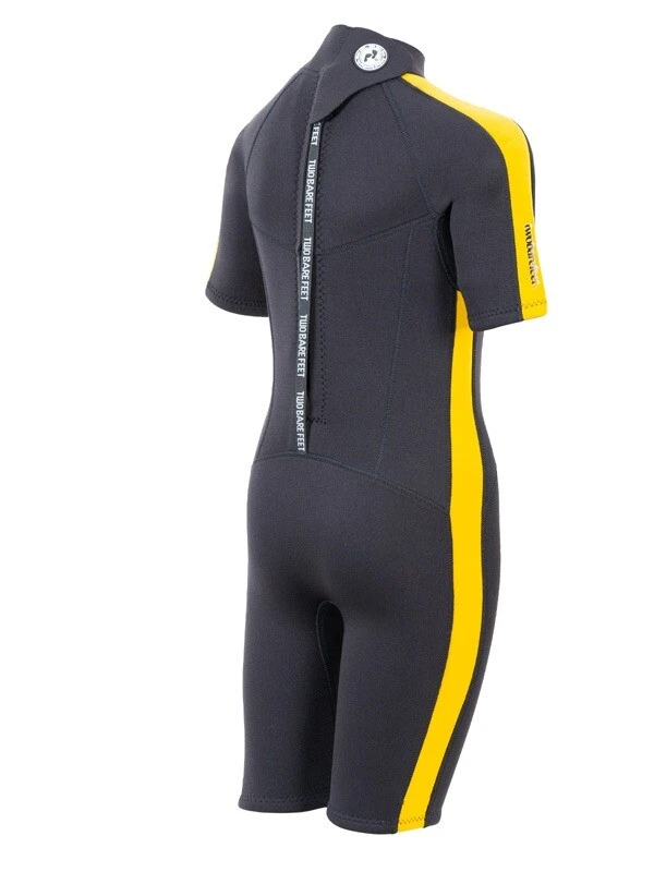Two Bare Feet Flare 2.5mm Junior Shorty Superstretch Wetsuit (Yellow) 8 Two Bare Feet Flare 2.5mm Junior Shorty Superstretch Wetsuit (Yellow) - Image 6