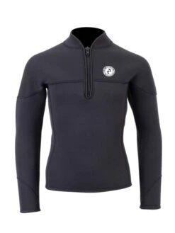 Two Bare Feet Junior Heritage Half Zip 3mm Wetsuit Jacket (Black)