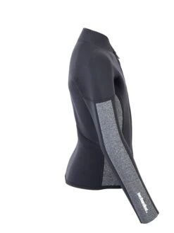 Two Bare Feet Junior Perspective Full Zip 2.5mm Wetsuit Jacket (Black/Grey) -Glider Wetsuit Store kids perspective full zip jacket black delta 7