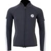 Two Bare Feet Junior Perspective Full Zip 2.5mm Wetsuit Jacket (Black/Grey/Grey) -Glider Wetsuit Store kids perspective full zip jacket black grey grey 1