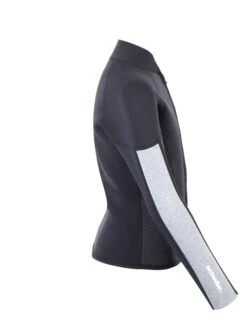 Two Bare Feet Junior Perspective Full Zip 2.5mm Wetsuit Jacket (Black/Grey/Grey) -Glider Wetsuit Store kids perspective full zip jacket black grey grey 7