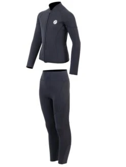 Two Bare Feet Junior Perspective Full Zip 2.5mm Wetsuit Jacket And Pants Set (Black) 12 Two Bare Feet Junior Perspective Full Zip 2.5mm Wetsuit Jacket And Pants Set (Black) -Glider Wetsuit Store kids perspective full zip jacket black vista pants 3
