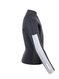 Two Bare Feet Junior Perspective Half Zip 2.5mm Wetsuit Jacket (Black/Grey/Grey) -Glider Wetsuit Store kids prespective half zip jacket black grey grey 7