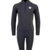 Two Bare Feet Junior Perspective Half Zip 2.5mm Wetsuit Jacket And Shorts Set (Black/Grey/Grey) 1 Two Bare Feet Junior Perspective Half Zip 2.5mm Wetsuit Jacket And Shorts Set (Black/Grey/Grey) -Glider Wetsuit Store kids prespective half zip jacket black grey grey vista shorts 1