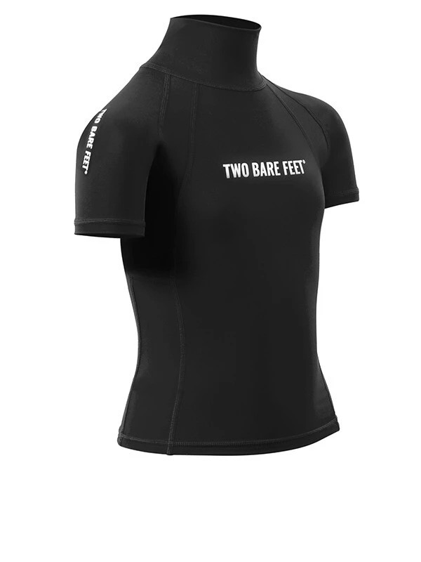 Two Bare Feet Junior "Logo" Short Sleeve Rash Vest (Black) 10 Two Bare Feet Junior "Logo" Short Sleeve Rash Vest (Black) - Image 8
