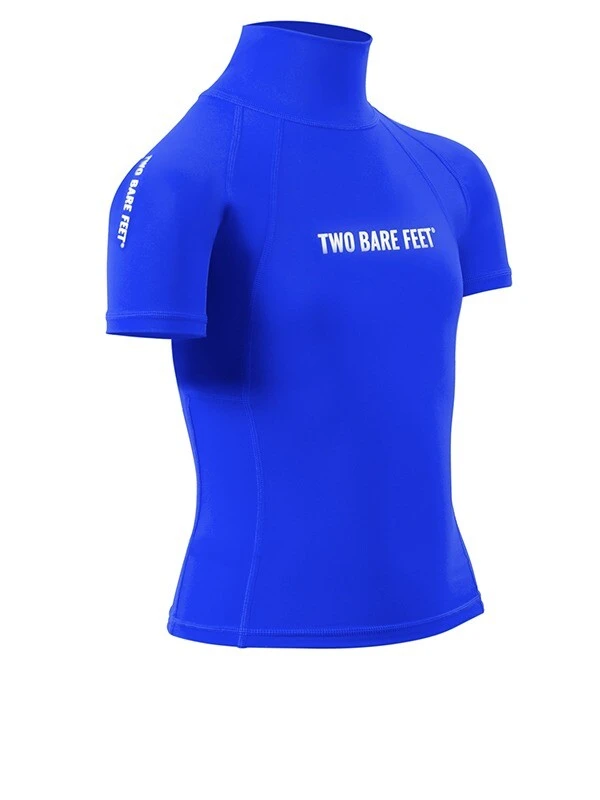 Two Bare Feet Junior "Logo" Short Sleeve Rash Vest (Blue) 10 Two Bare Feet Junior "Logo" Short Sleeve Rash Vest (Blue) - Image 8
