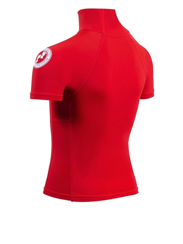 Two Bare Feet Junior "Logo" Short Sleeve Rash Vest (Red) 6 Two Bare Feet Junior "Logo" Short Sleeve Rash Vest (Red) - Image 4