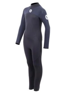 Two Bare Feet Thunderclap 5/4mm Junior Winter Wetsuit (Black) -Glider Wetsuit Store kids thunderclap full 4.3 wetsuit black 2 1
