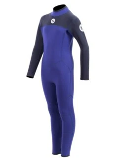 Two Bare Feet Thunderclap 5/4mm Junior Winter Wetsuit (Navy) -Glider Wetsuit Store kids thunderclap full 4.3 wetsuit navy 2 4